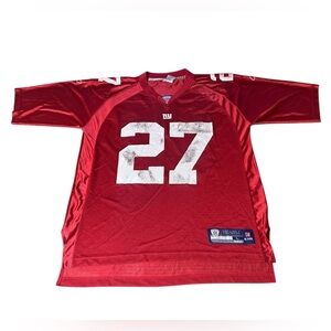 Reebok Men New York Giants Brandon Jacobs Red Jerse Sz Large